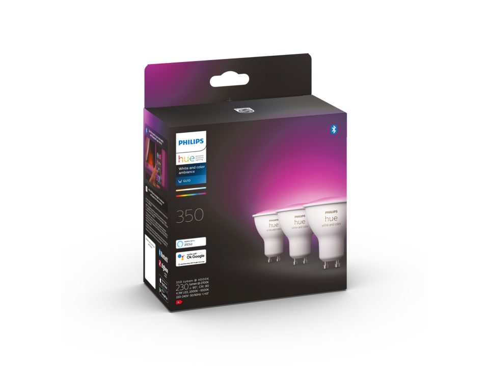 Hue White Color Ambient GU10 3-pack