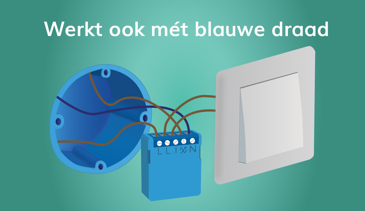 Qubino Mini Dimmer Inbouw 200W Z-Wave Plus