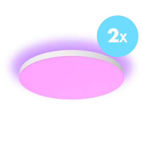 Philips Hue Datura Plafondlamp Round Large 2-Pack
