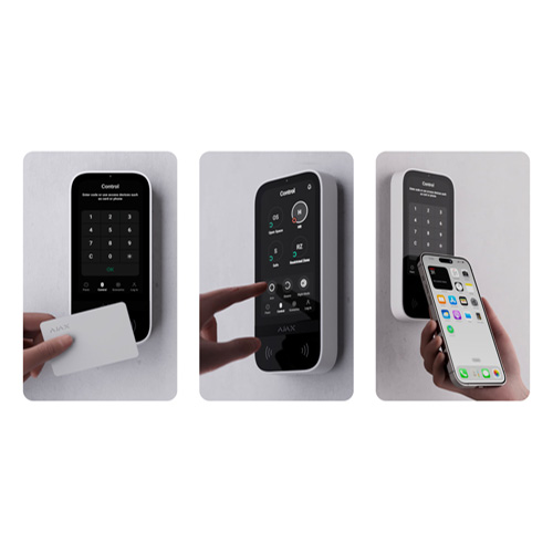 Ajax KeyPad TouchScreen Jeweller Zwart