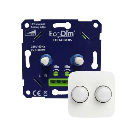 EcoDim Dubbele Dimmerknop Busch&Jaeger