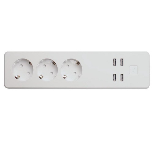 Slim WiFi stekkerblok 3.600 watt met USB poorten Idinio