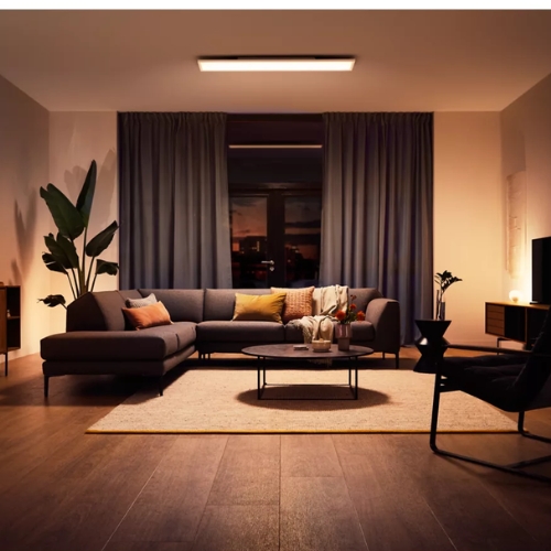 Philips Hue Aurelle Rechthoekige Plafondlamp Wit White Ambiance Afbeelding