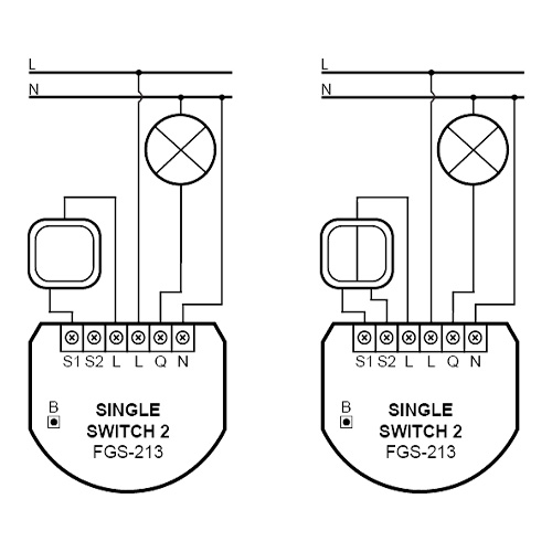 Nice Single Switch 2 aansluiten