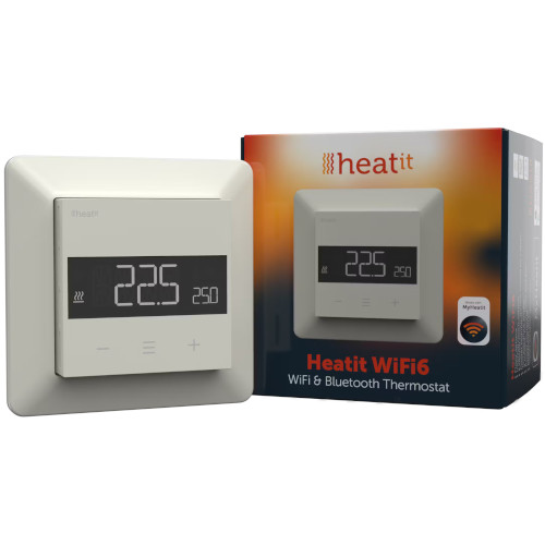 Heatit WiFi6 Thermostaat Wit RAL 9010