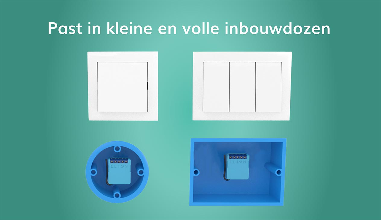 Qubino Mini Dimmer Inbouw 200W Z-wave Plus