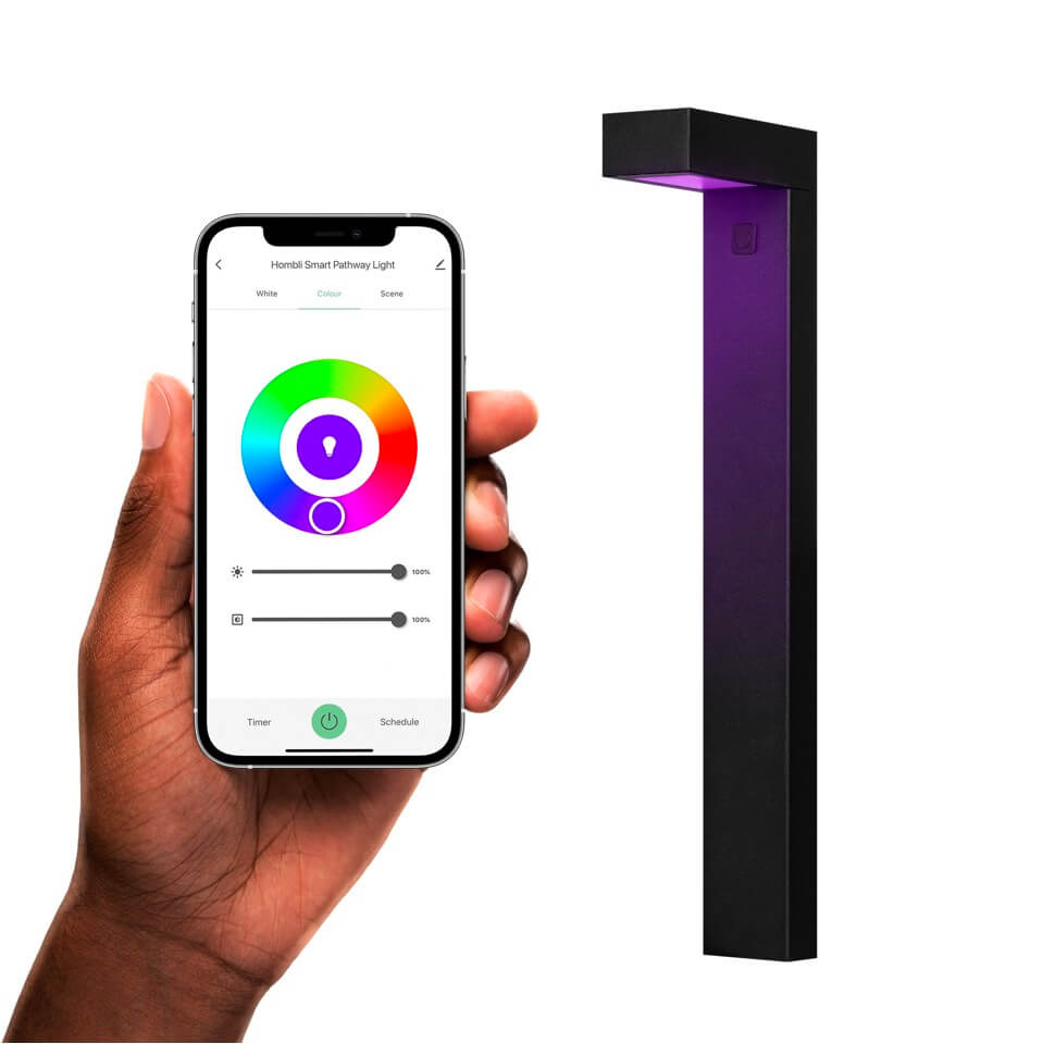 Hombli smart pathway light app bediening