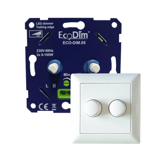 EcoDim Dubbele Dimmerknop Gira/Jung