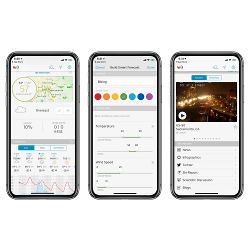 Weather Underground app