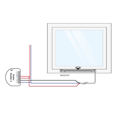 Aansluitschema met FIBARO module