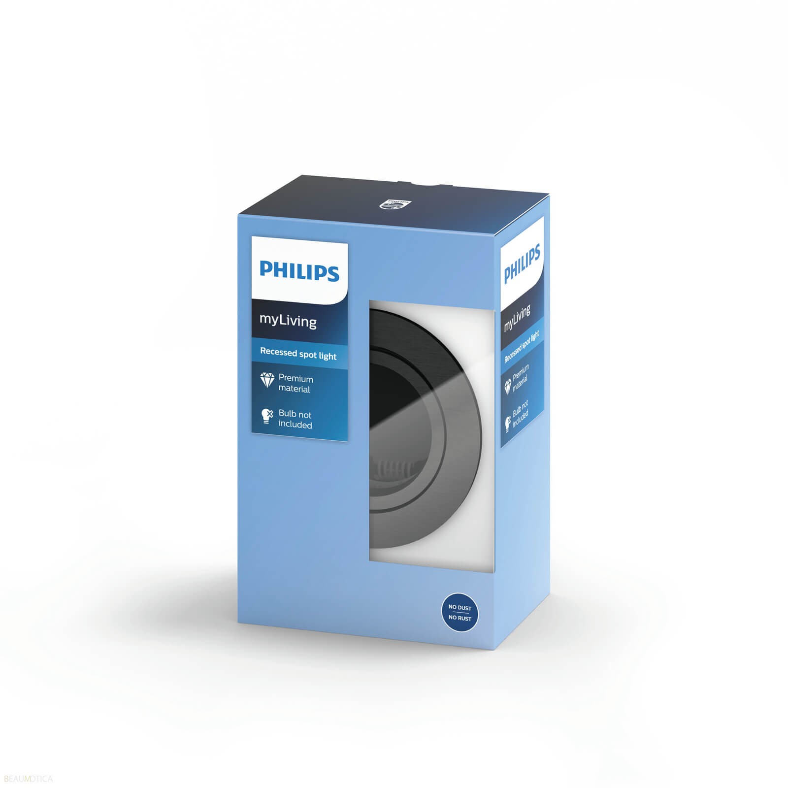 Philips Hue GU10 Donegal Armatuur Rond Grijs Philips Donegal Grijs Armatuur Rond