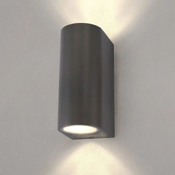 Wandlamp GU10 Up-Downlight Rond Antraciet Wandlamp GU10 Up-Downlight Rond Antraciet