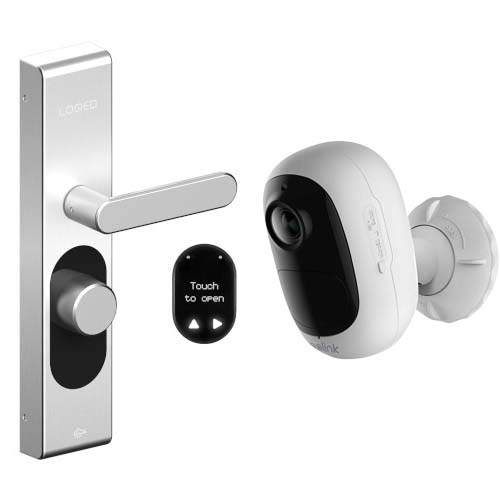 Loqed Smart lock met reolink argus 2E