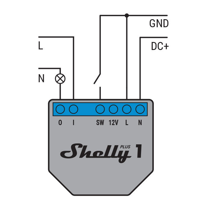 Shelly 1 WiFi Relais Schakelaar