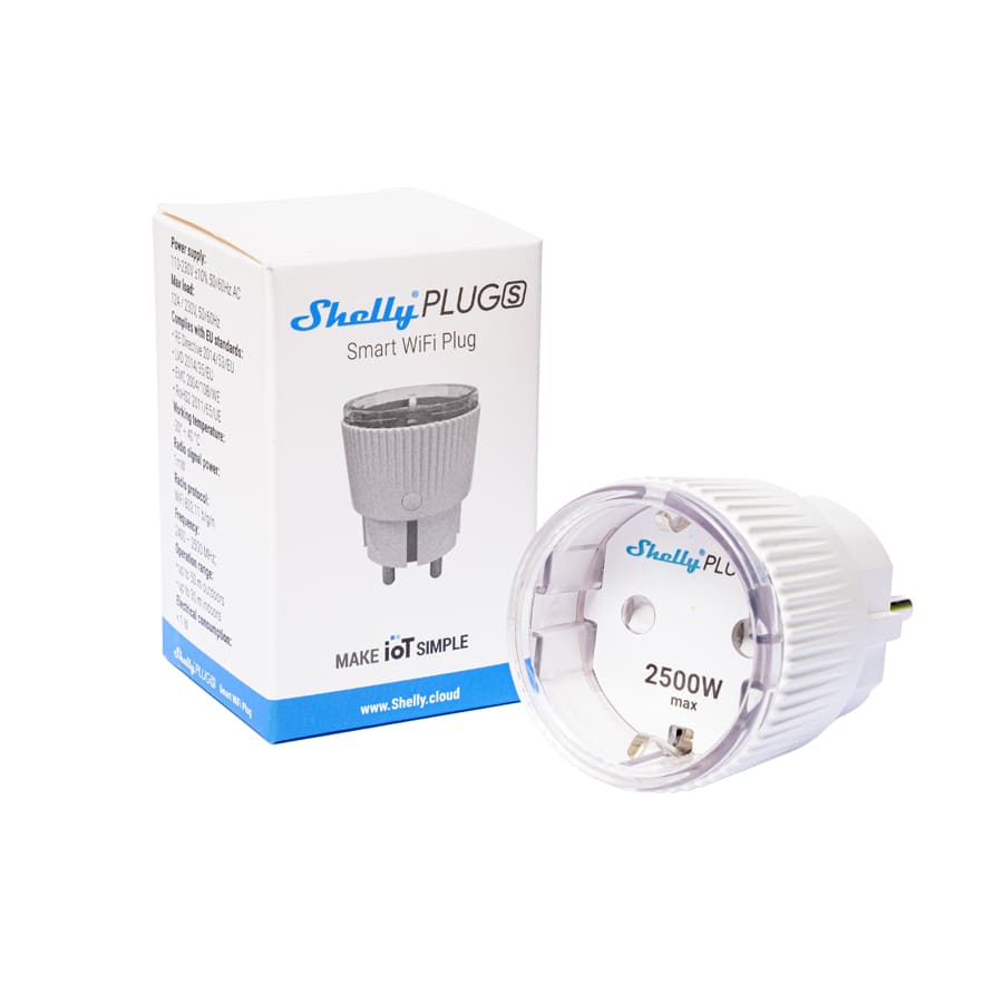 Shelly Plug S Smart Plug WiFi Stekker