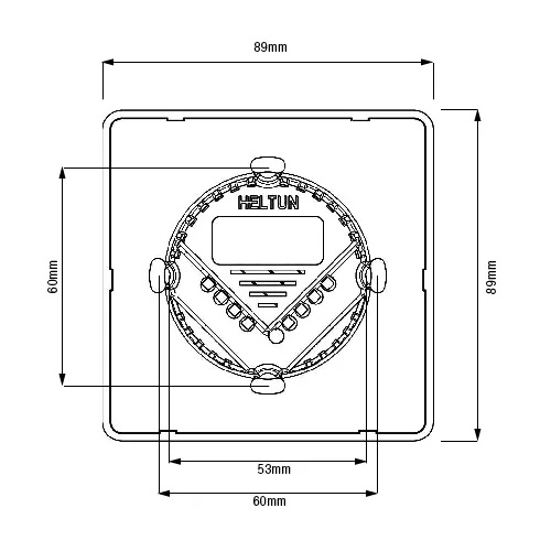 Heltun Wandthermostaat Z-Wave Plus wit-chroom