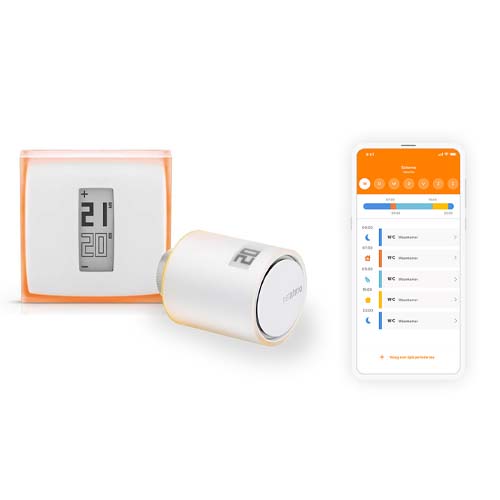 Netatmo Slimme thermostaat met slimme radiatorknop met app