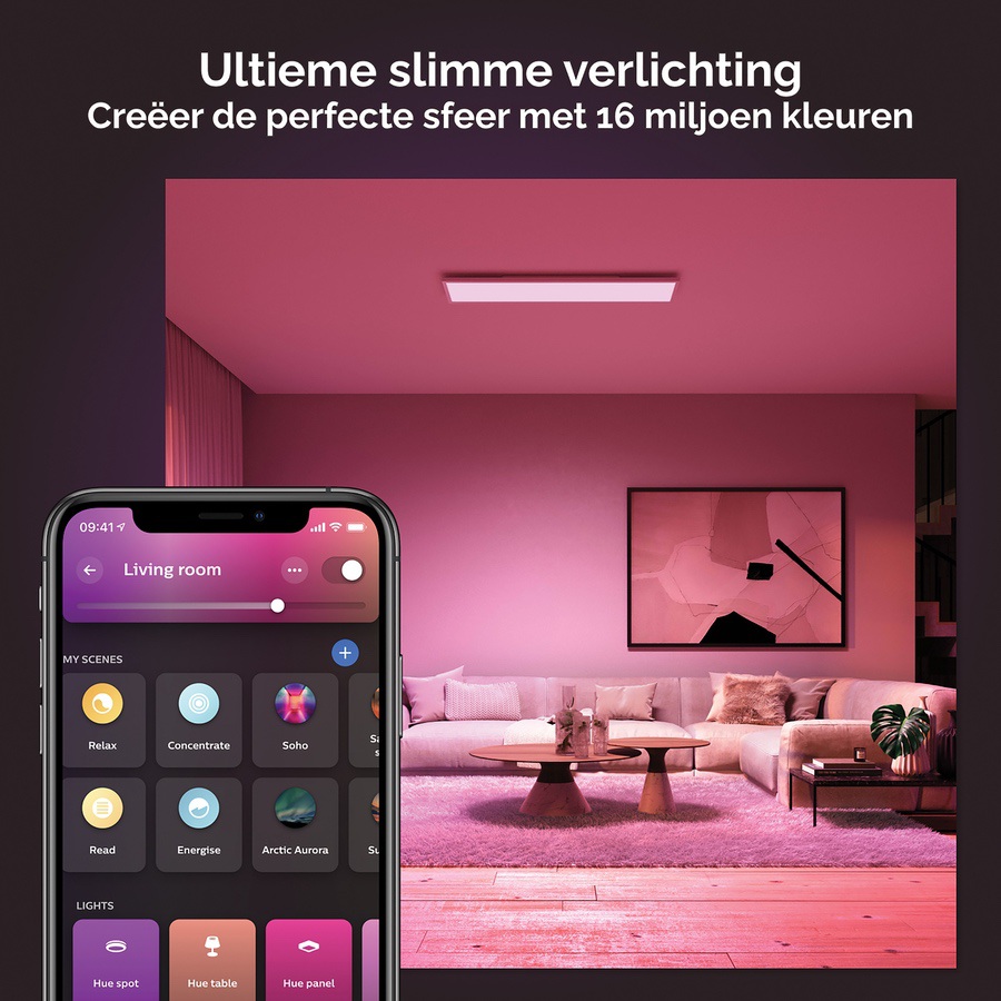 Philips Hue Surimu White Color Ambiance Ledpaneel Rechthoek Demo