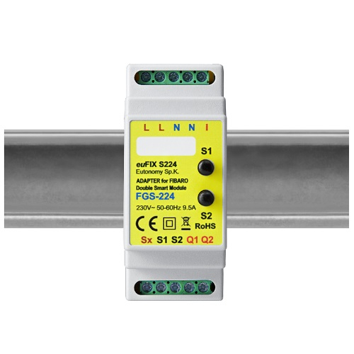 Eutonomy Dinrail Behuizing FGS-224 Met Pushbuttons Eutonomy Dinrail behuizing Fgs-224 met pushbuttons