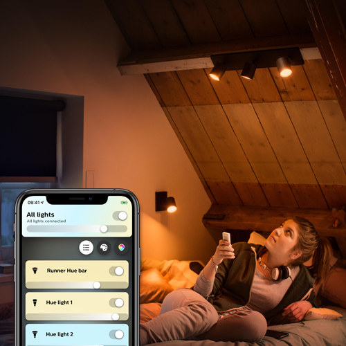 Philips Hue Wandspot Runner White Ambiance Zwart