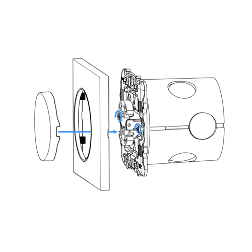 FIBARO Walli Mountingframe Schneider Walli