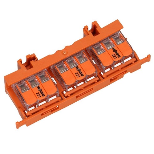 Wago bevestigingsadapter voor flex lasklemmen 10-pack