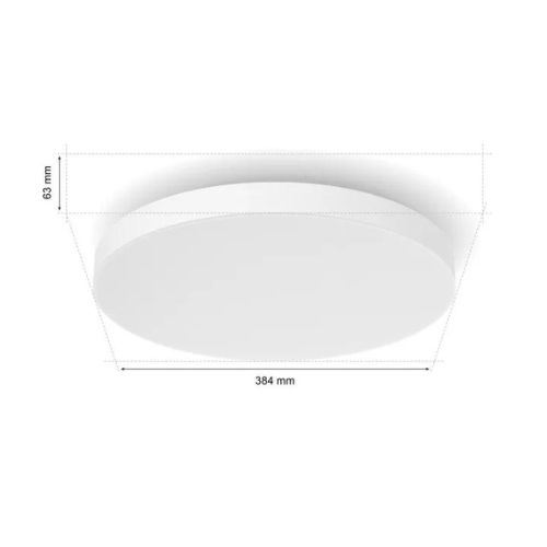Philips Hue Datura Plafondlamp Round Small 2-Pack