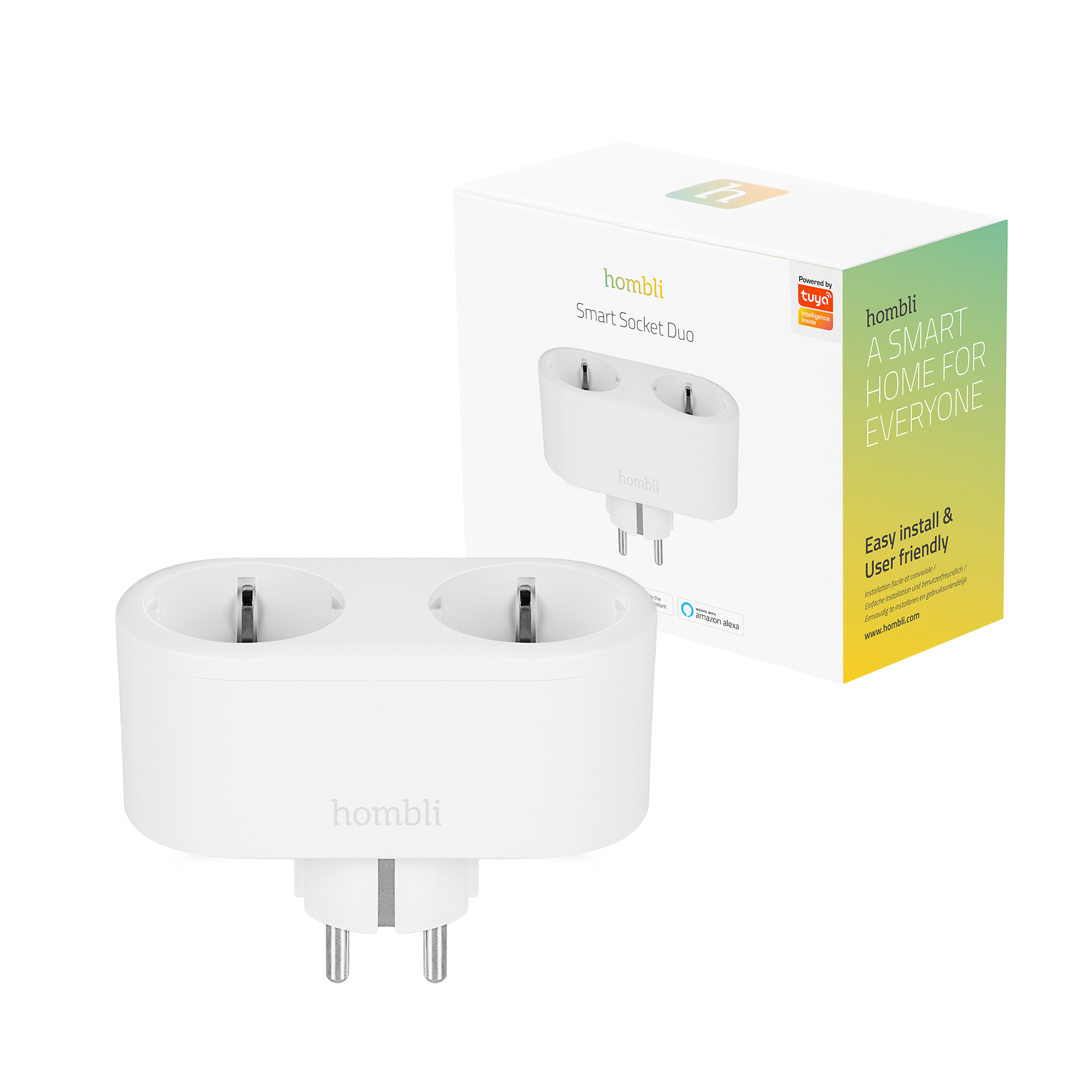 Hombli Slimme Stekker Duo WiFi