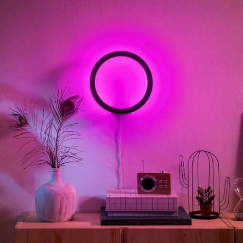 Philips Hue Sana Zwarte WandLamp White Color Ambiance Afbeelding