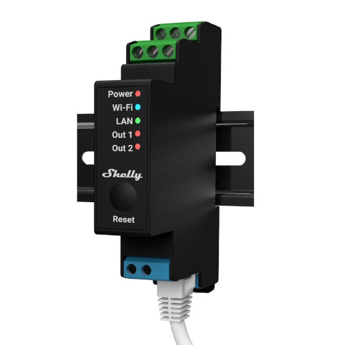 shelly pro 2pm dinrail