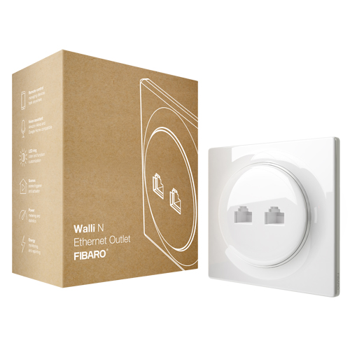 FIBARO Ethernet Outlet Wit Walli