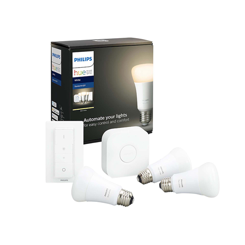 Philips Hue Starter Pack 3 E27 Lampen White + Dimmer Switch + Bridge