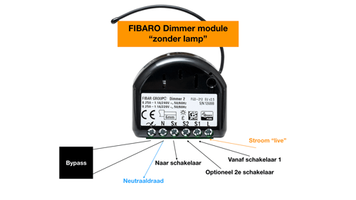 FIBARO Dimmer | Draadloos koppelen aan een andere dimmer 