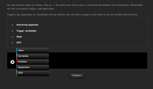 Triggers voor scenes