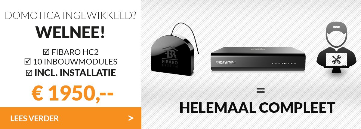Compleet geinstalleerd FIBARO systeem