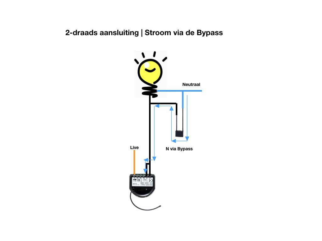 Bypass | 2 draads aansluiten