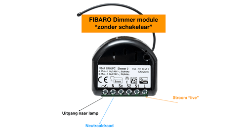FIBARO Dimmer | Met Lam zonder schakelaar 