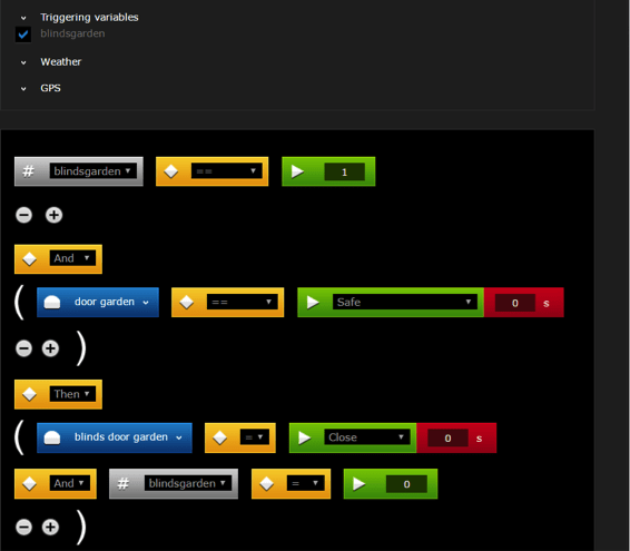 FIBARO block scene