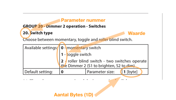 Homey | Setting parameters