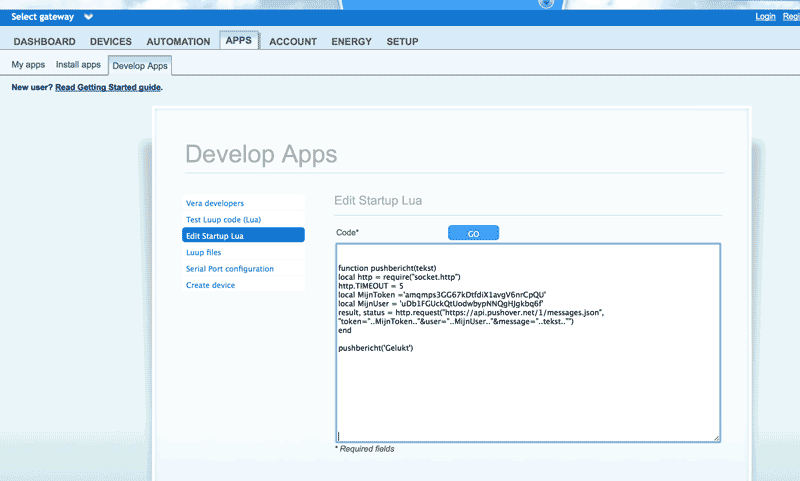 Lua Code Pushover notifcation