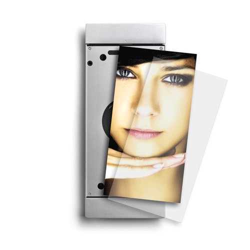 Sdock iPad Air muurbeugel met lightning oplader en achtergrond foto