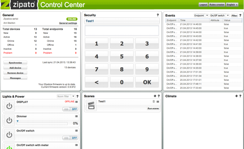 Zipbax interface